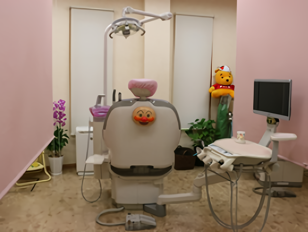 ①くまざき歯科グループ紹介画像②受付③診療スペース