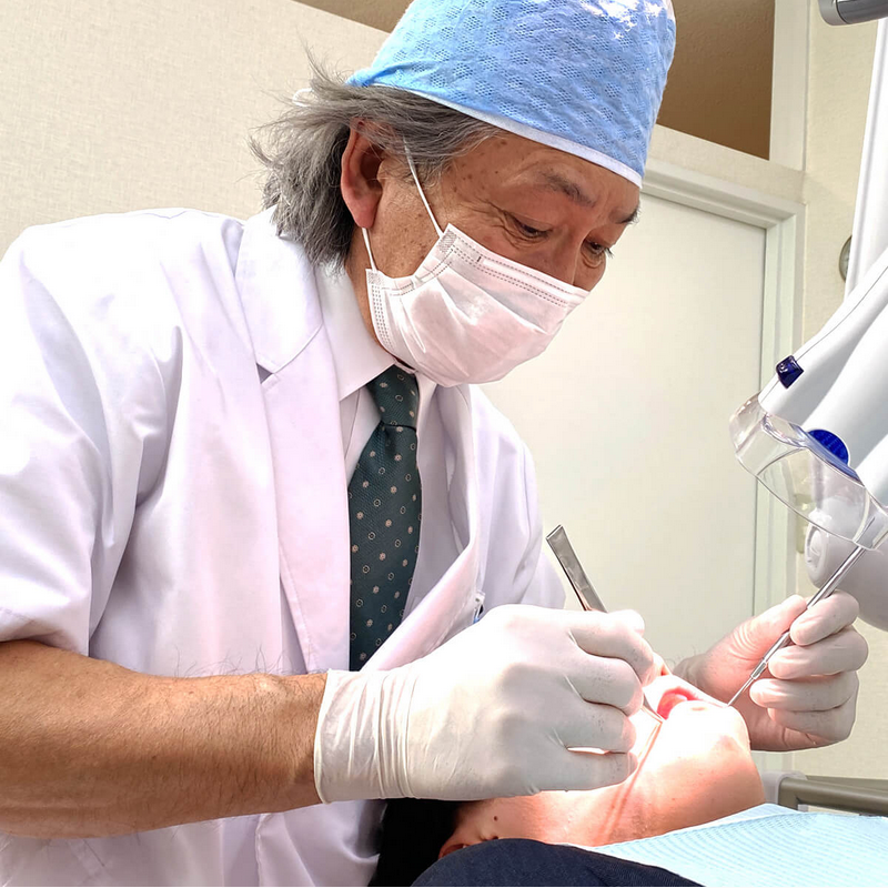 1本の歯を抜かずに残すということを目標に治療