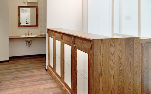 ①受付②待合室③診察室