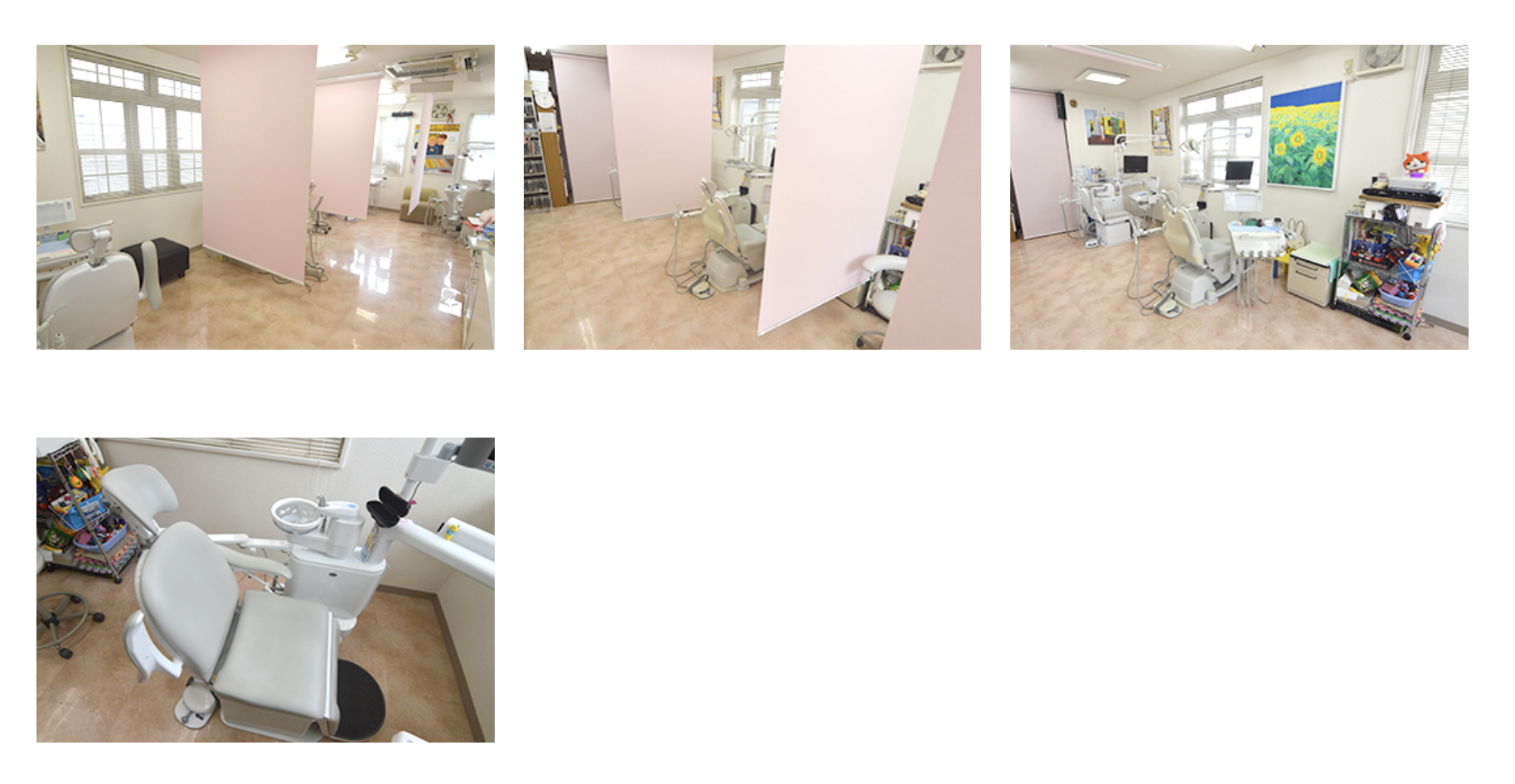 ①医院名 ②③医院風景