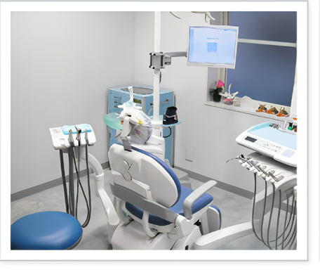 ①ロゴマーク②受付③診療スペース