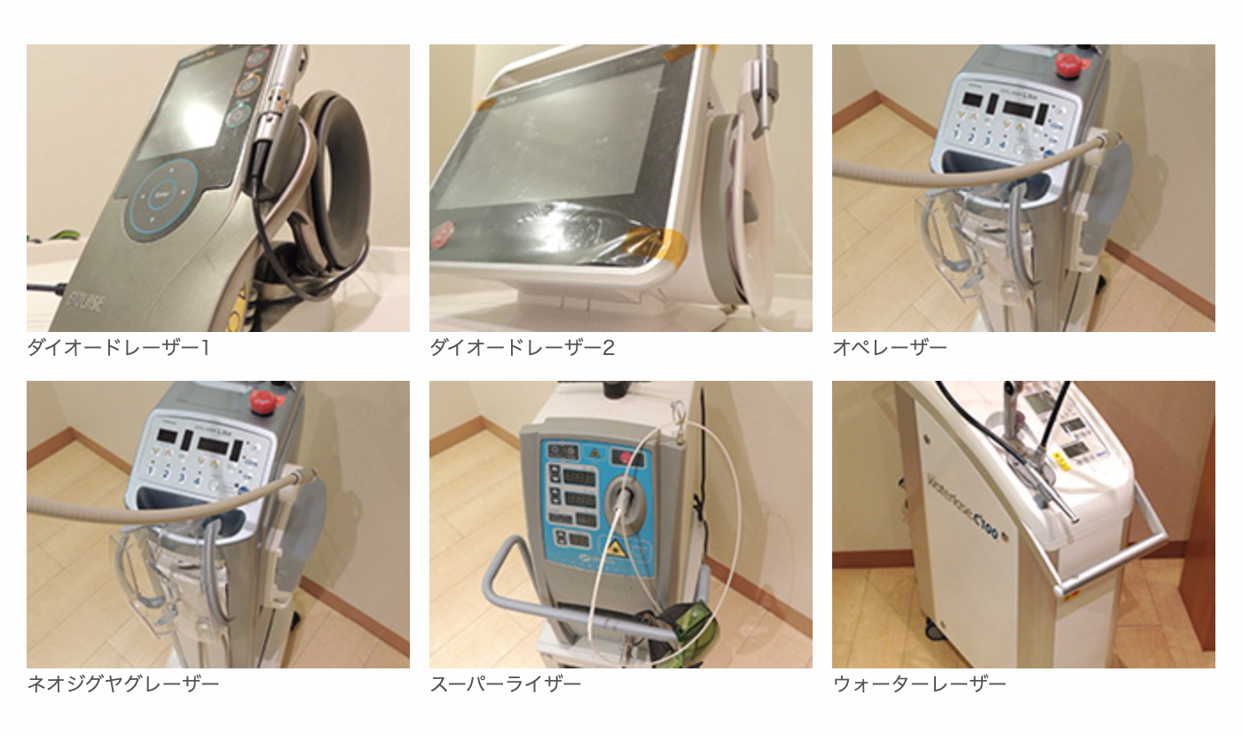 最新のレーザー機器を導入しております