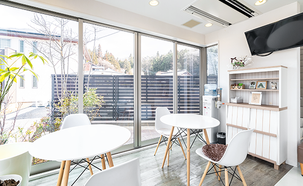 患者さまがリラックスできる空間づくりに努めています