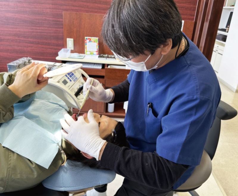 被せ物のチェックを定期的に行います