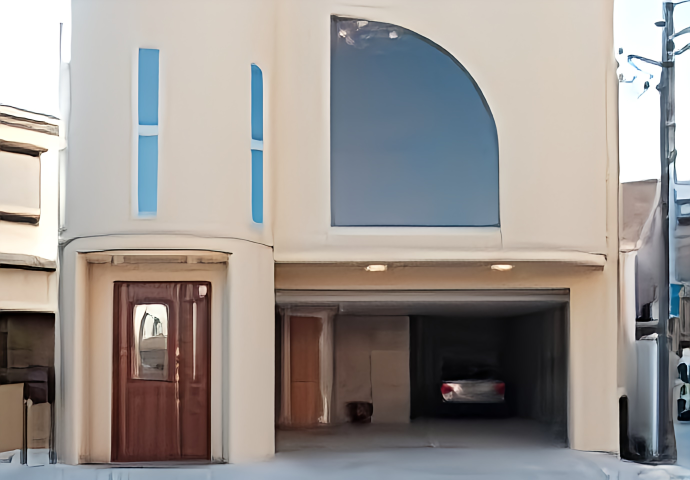 ①外観②受付③内観