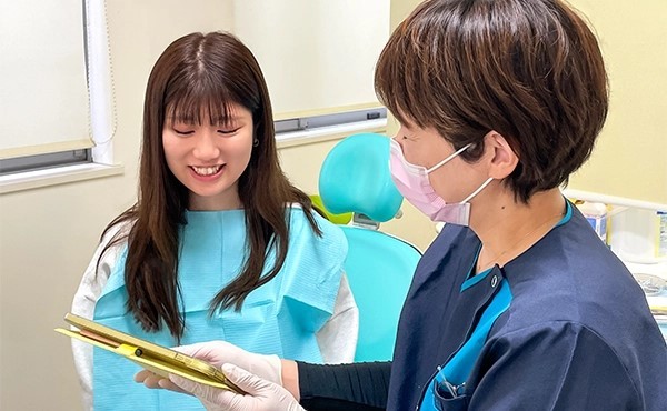 治療の際には、わかり易い説明を徹底しています