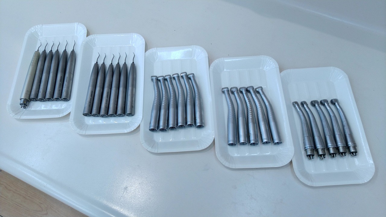 治療器具は全て完璧に滅菌処理しています