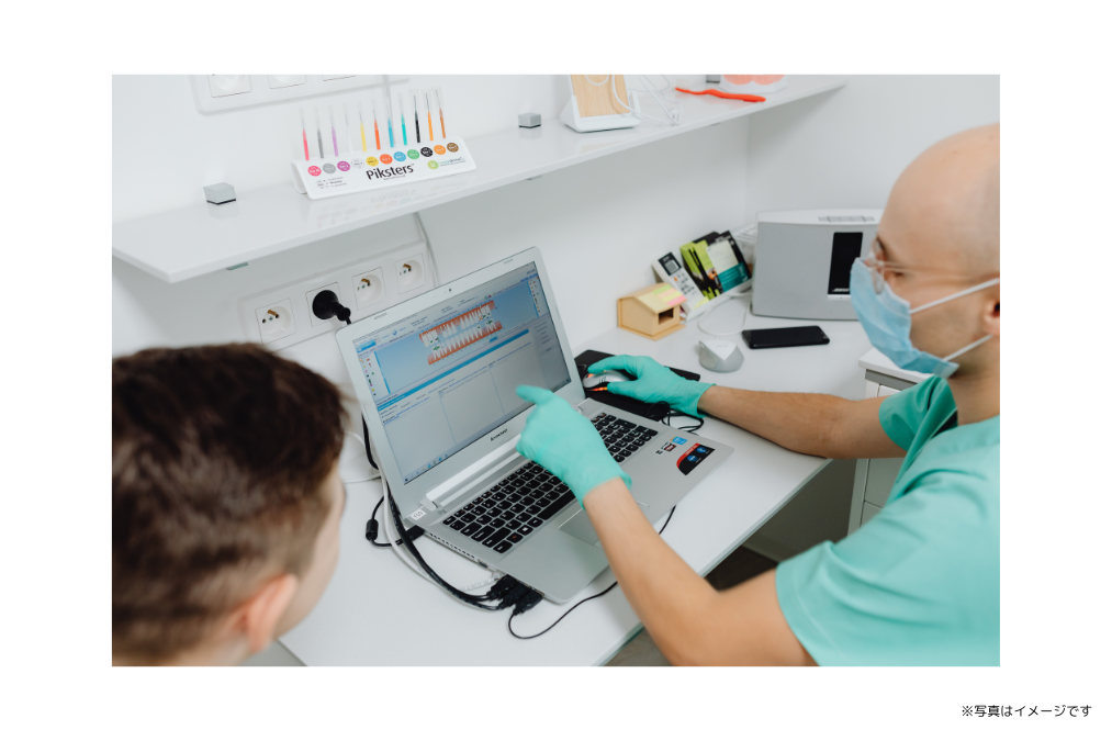 ①医院イメージ ②③イメージ写真