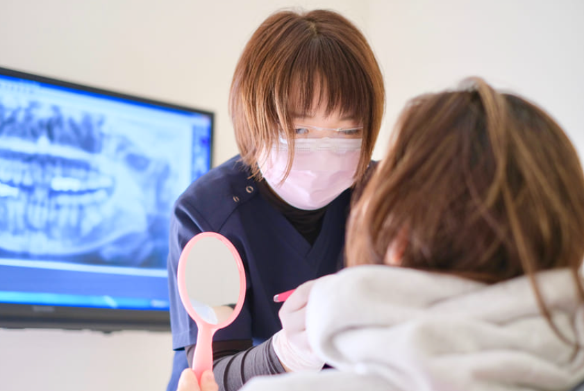 噛み合わせ治療の様子