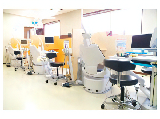 パーテーションで区切りプライバシーに配慮