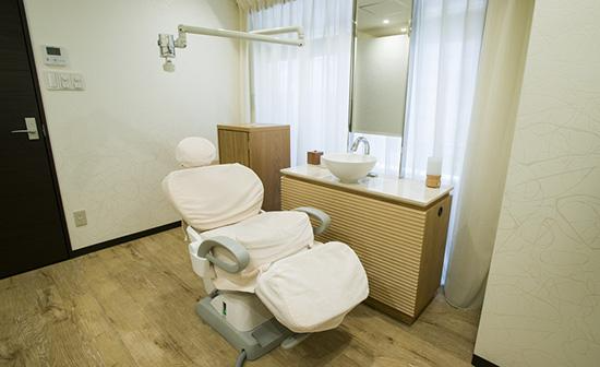 ①診療室②待合室③受付