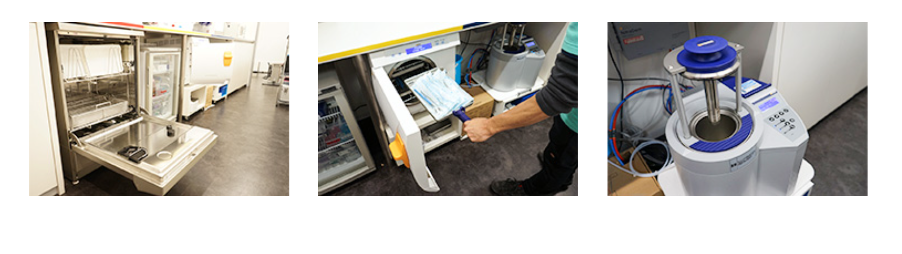 器具の滅菌にもこだわっています