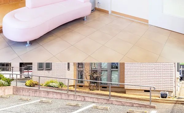 院内はバリアフリー設計となっています