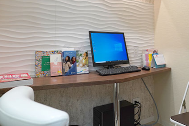 ①受付②診療室③カウンセリングルーム