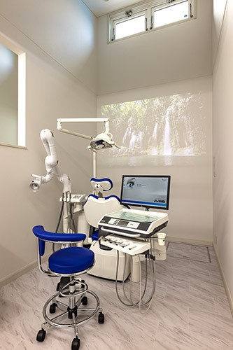 ①外観②受付③診察室