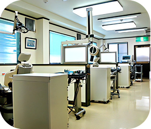 半個室の診療室