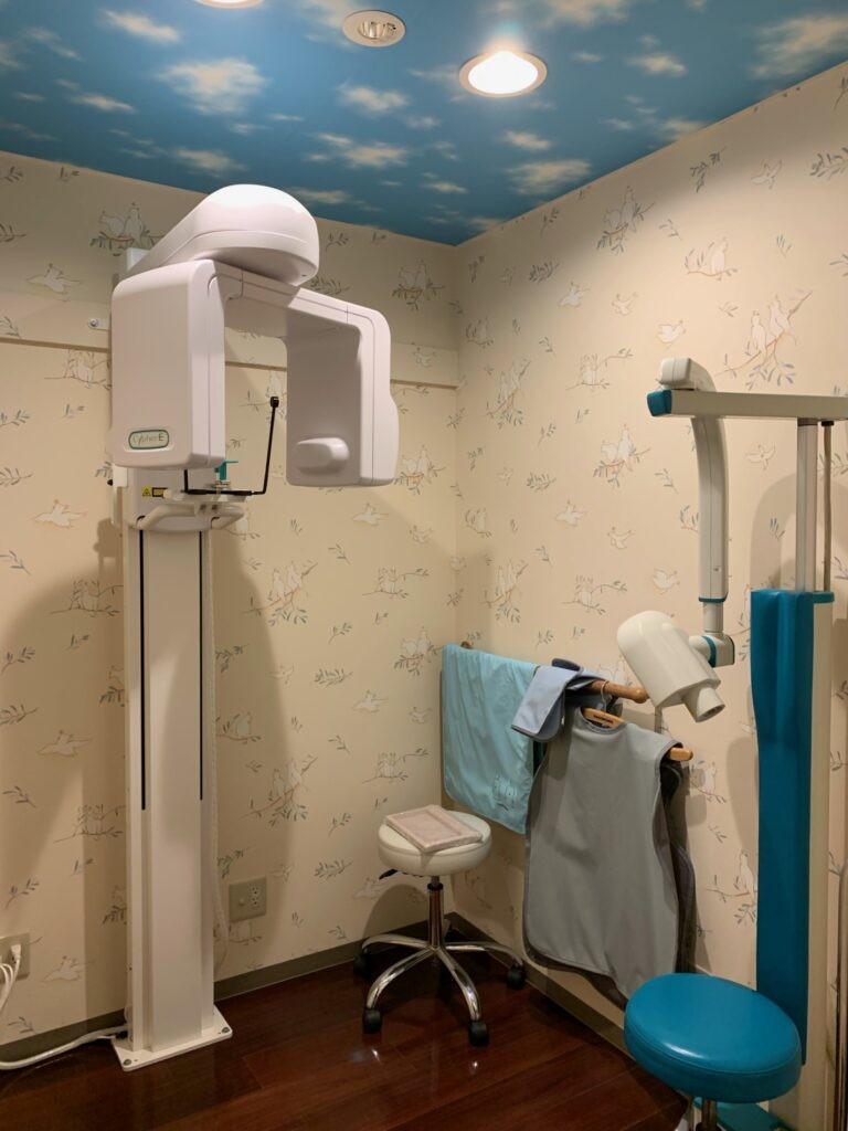 レントゲン室はお子様が楽しめるような空間となっています