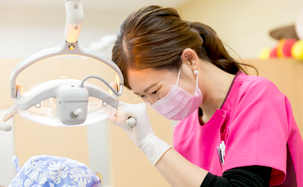 お子様の心に寄り添いながら治療を進められるようさまざまな配慮がされています