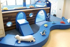 ①外観②待合室③キッズスペース