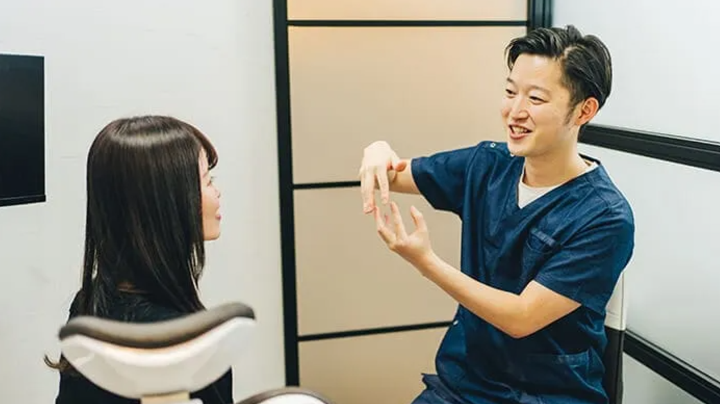 前歯のデザインにはこだわっています