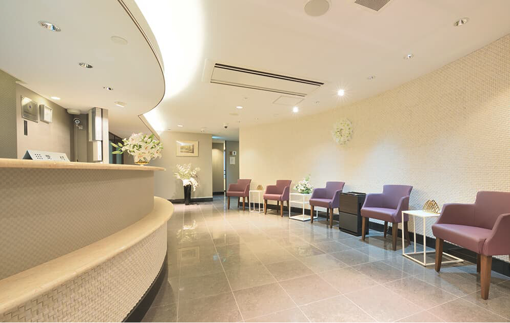 ①エントランス②受付③エステルーム