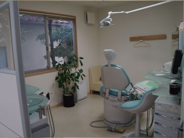 ①受付②待合室③診察室