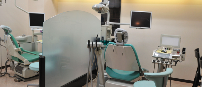 ①入り口②受付③診察室