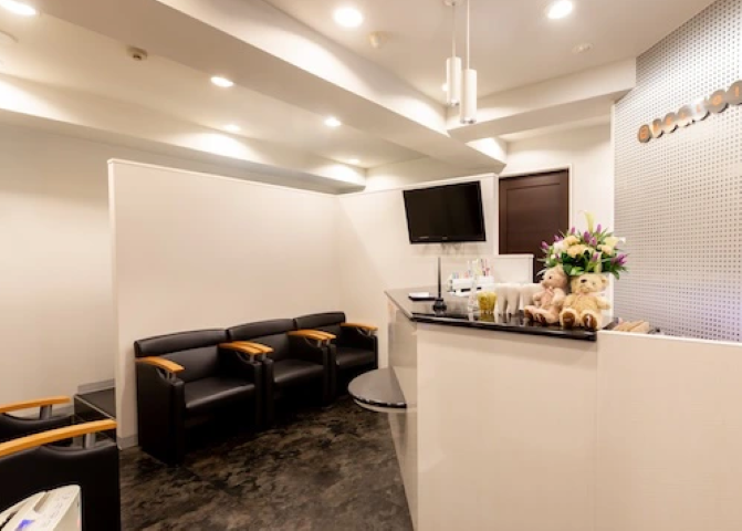 ①受付②待合室③診療室