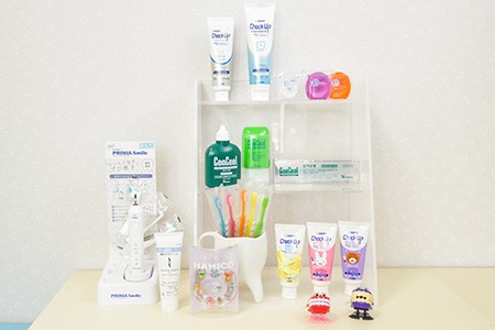 歯科グッズを受付横にてご用意しております