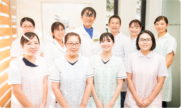 「お口の健康から充実した食と健康、美を提供すること」を重視した歯科医療が行われています