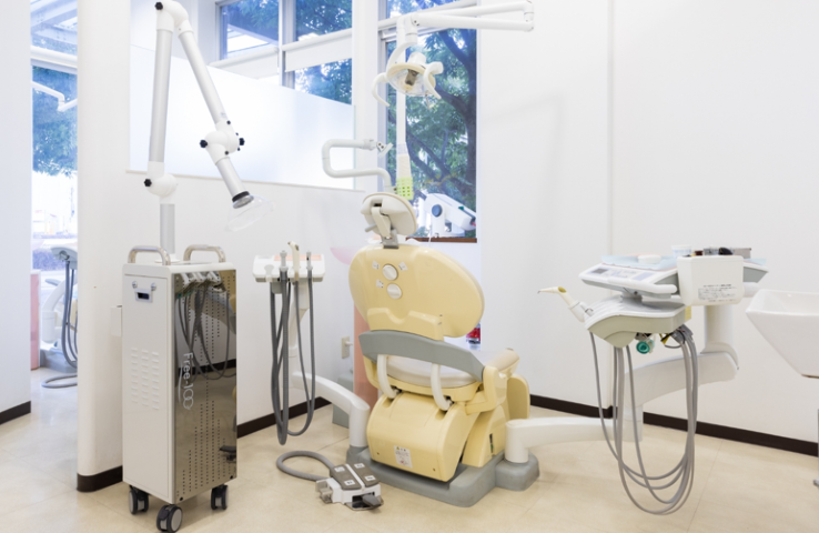 ①受付②待合室③治療室