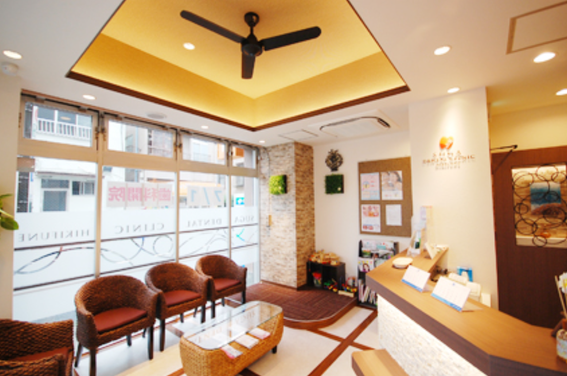 ①受付②待合室③診療室