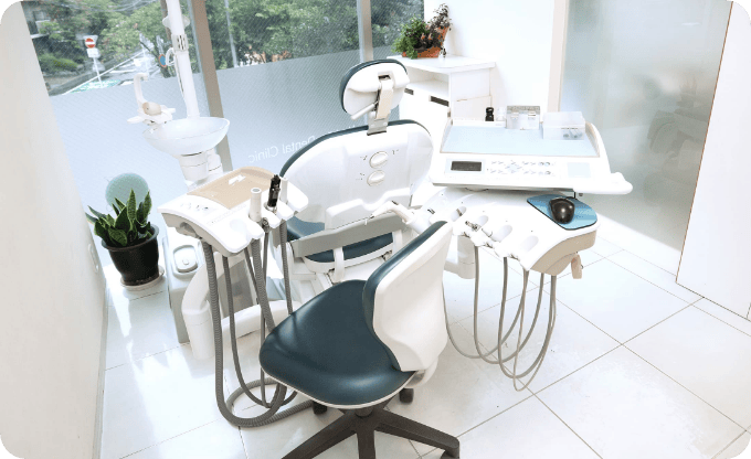 個室の診療室にてプライバシーを守ります