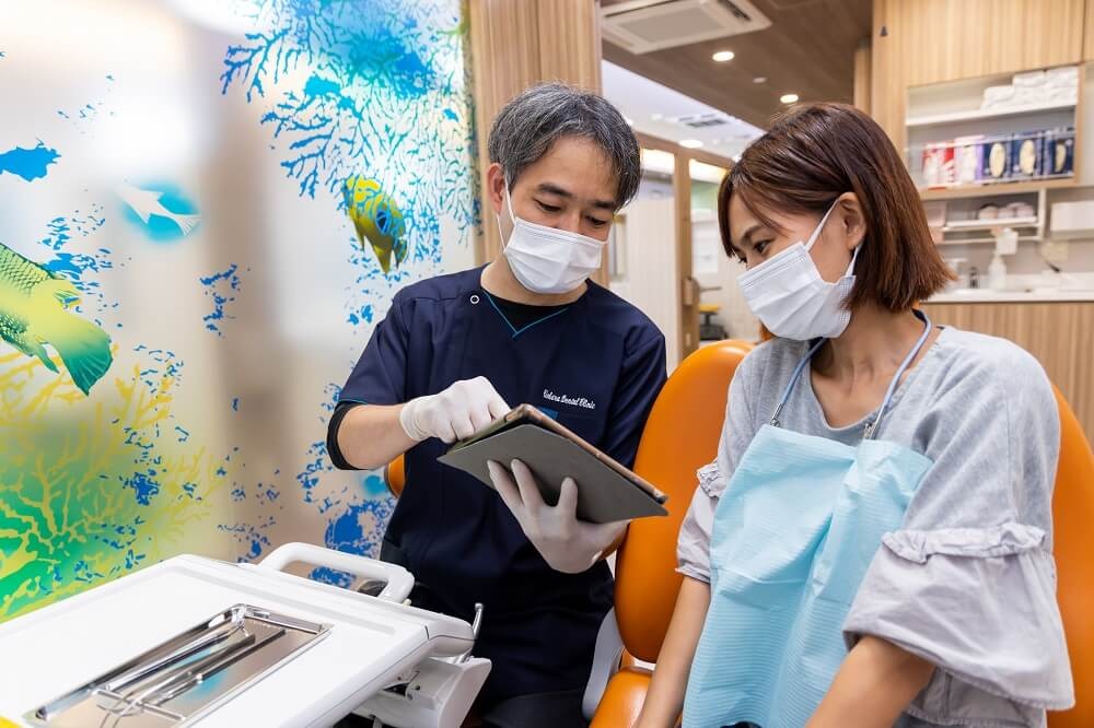 ①半個室のユニット　②オペ室　③治療の様子