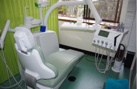 ①診療室　②治療ユニット　③レントゲン