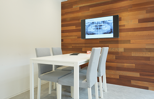 ①受付②カウンセリングルーム③キッズスペース