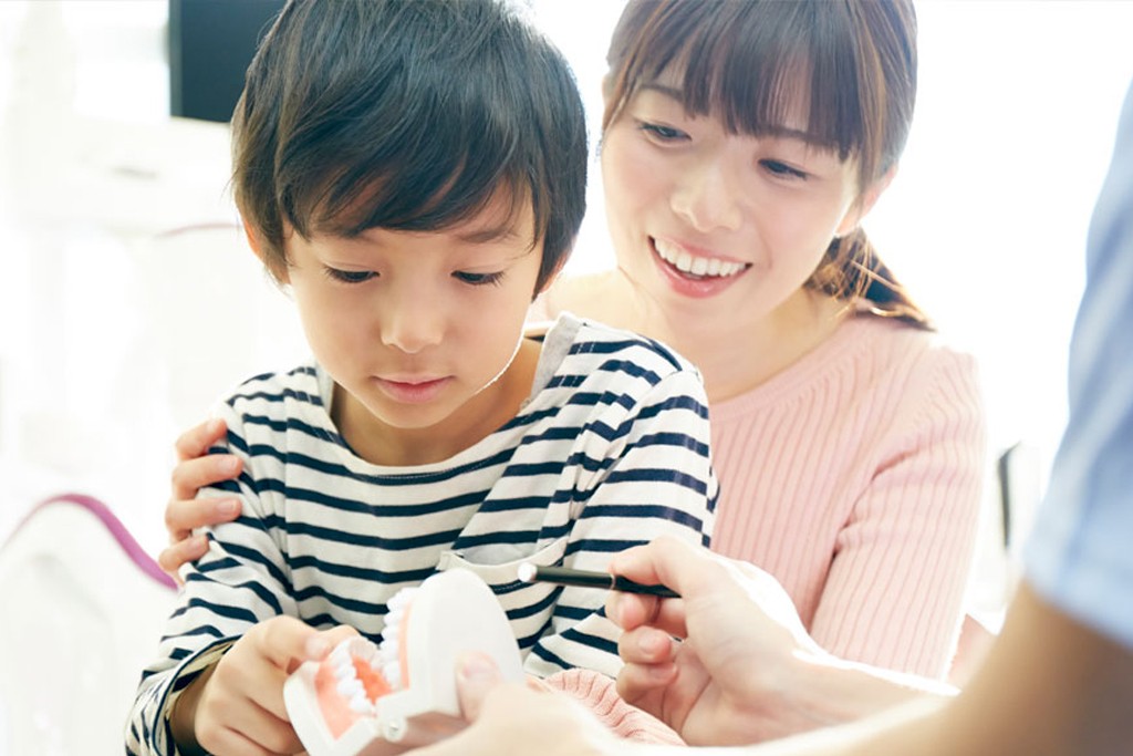 小児歯科専門医がお子様の気持ちやペースを尊重し、歯科医院の雰囲気に少しずつ慣れられるよう配慮しています。
