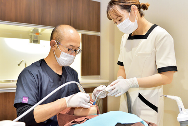 むし歯治療の様子