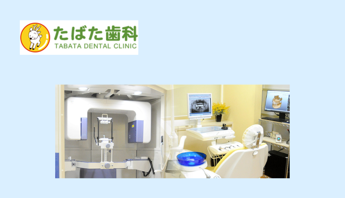 ①たばた歯科②診察室③診療方針