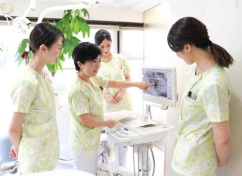スタッフは全員女性。和やかな雰囲気で診療いたします