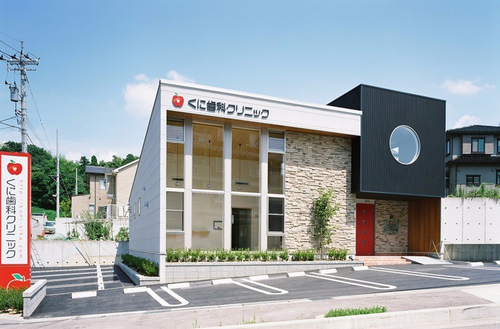 ①外観②受付③診療室