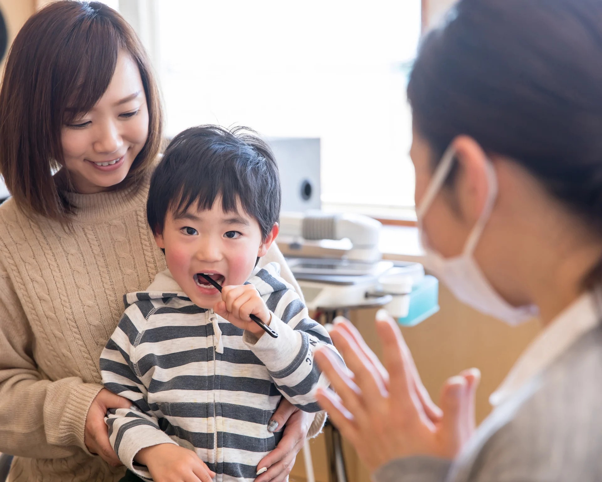 お子様が安心して治療を受けられる環境です
