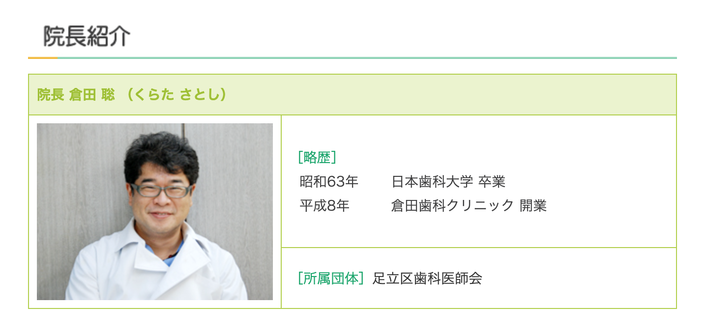 院長の倉田 聡