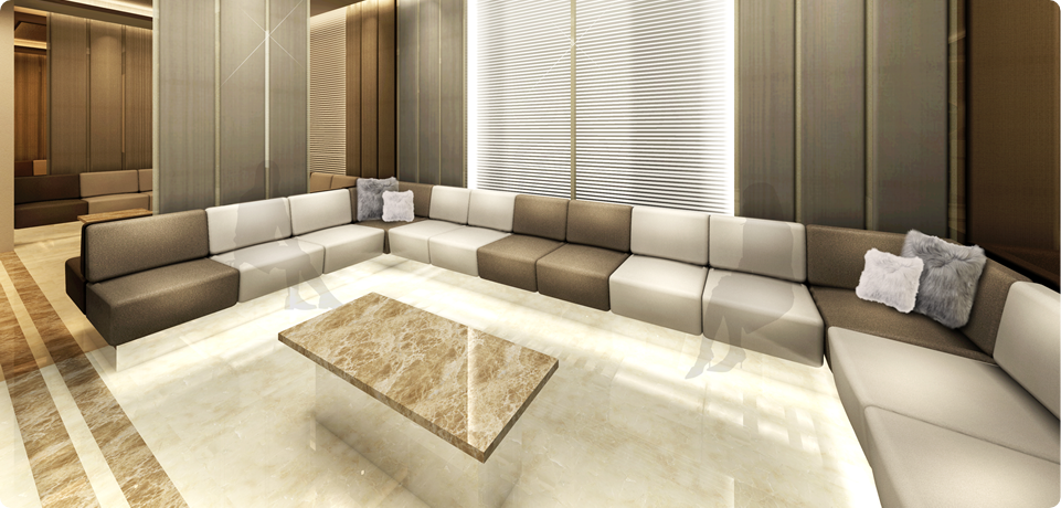 ①寛大なエントランス空間　レセプション　②リラックス空間を演出　待合室　③他院には少ない「完全個室のカウンセリングルーム」