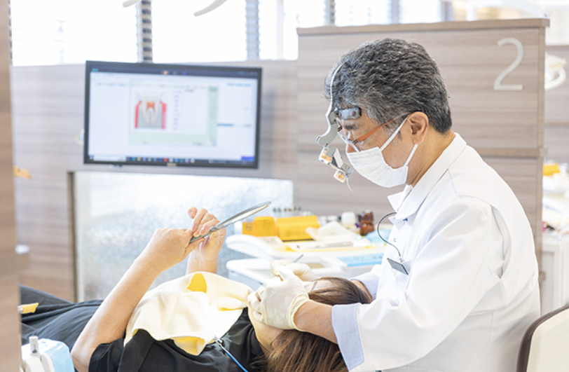 むし歯治療の様子