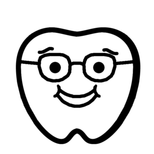 ①外観イメージ②松井歯科医院ロゴ③口腔内写真による説明