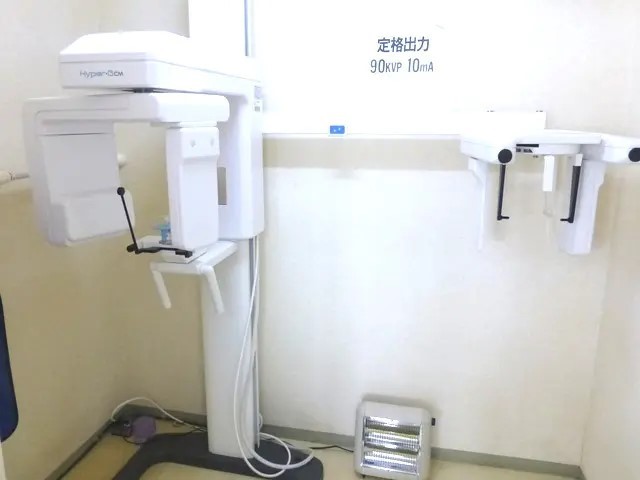 デジタルレントゲンにより患者様への被ばく線量を軽減しています
