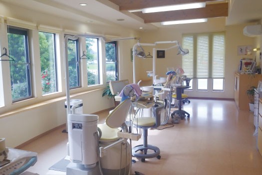 ①外観②受付③診療室