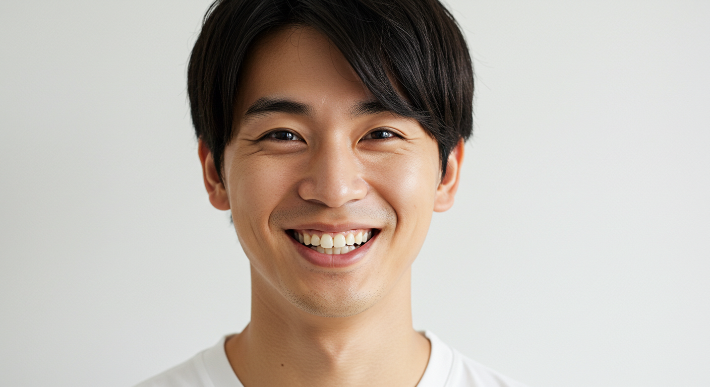 自然な白さで笑顔に自信を