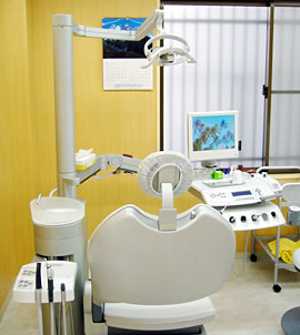 ①受付②待合室③診療スペース